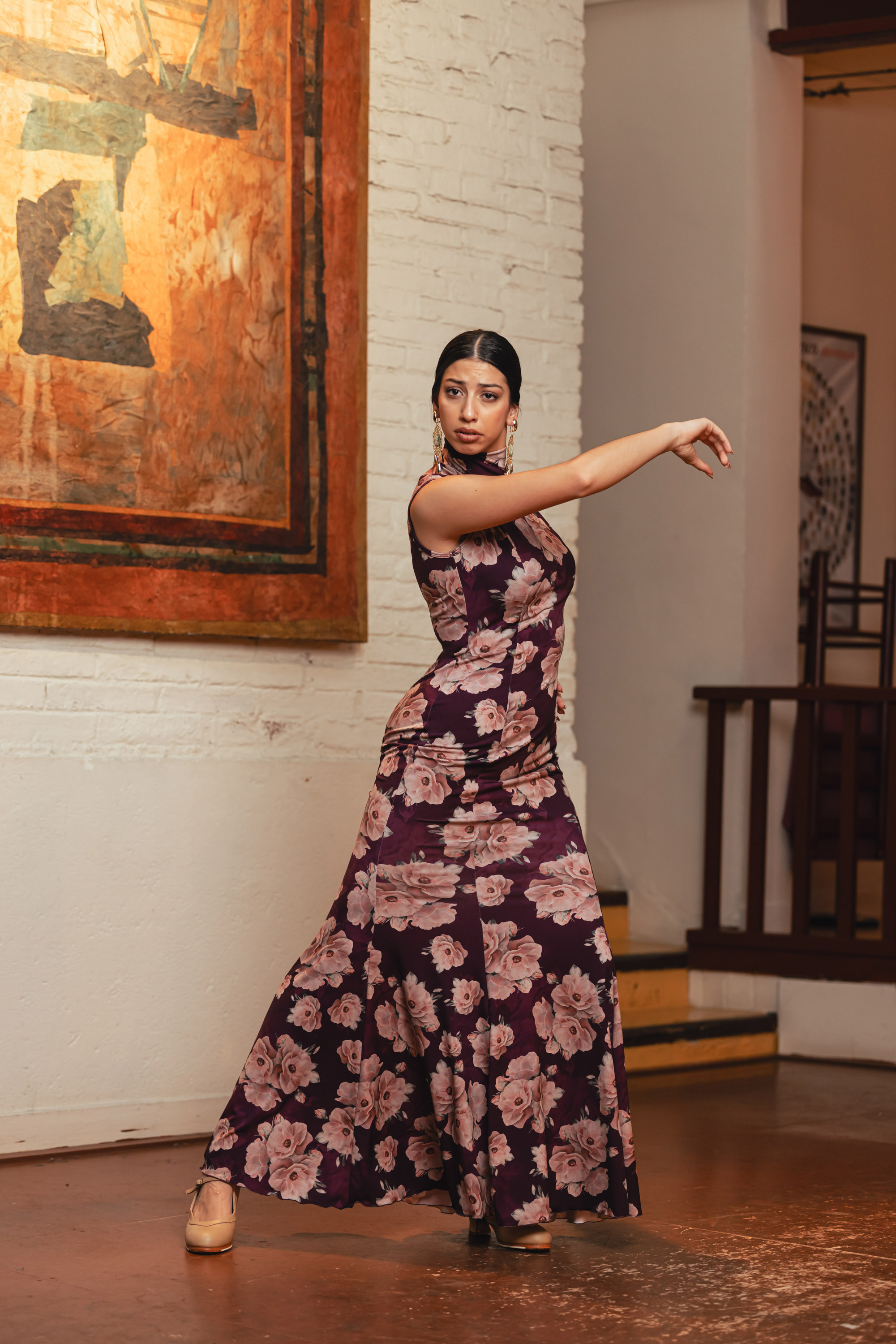 Robe Sacromonte Élastique Imprimée. Davedans