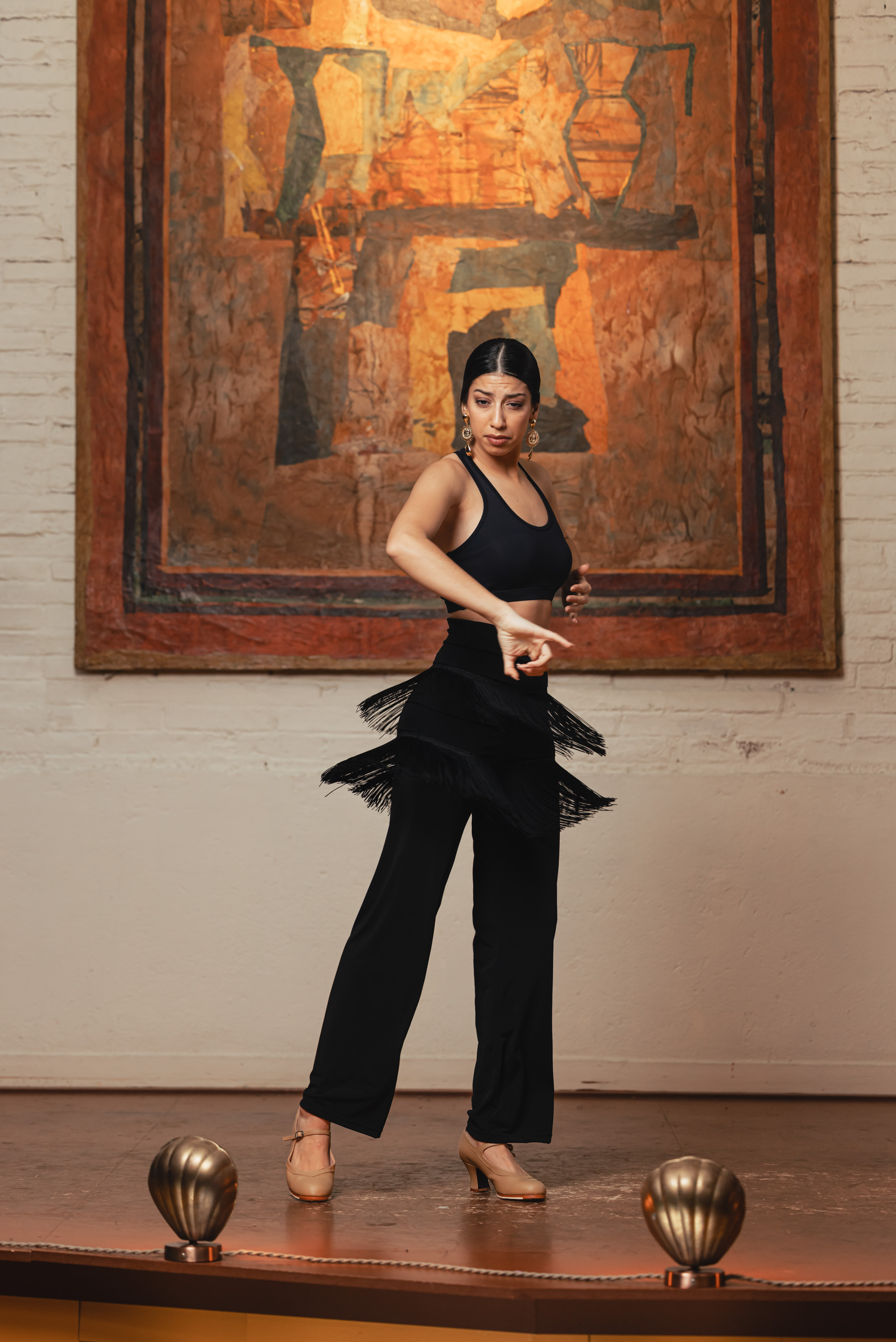 Pantalon Flamenco à franges Almonteño. Davedans