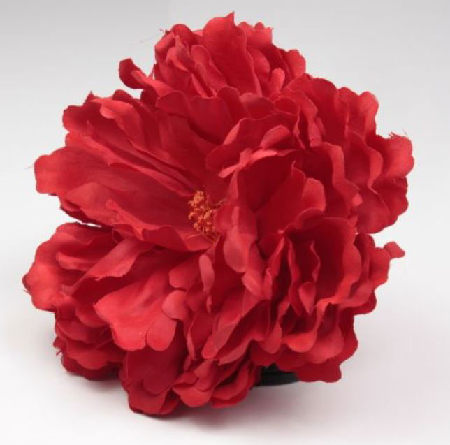 Peony Flower Paris Red Colour. RJ09. 16cm
