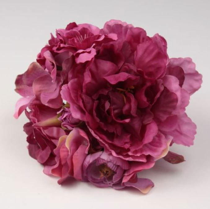 Ramillete Flamenca con Flores de Colores Buganvilla. Ref. 42281