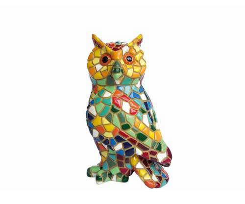 Owl Inspired by the Style of Gaudí. 10cm