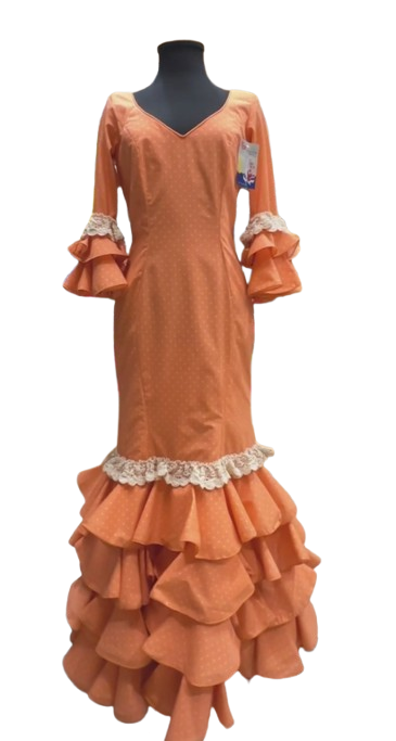 Talla 38. Outlet de Vestidos de Flamenca. Mod. Ondas. Talla 38
