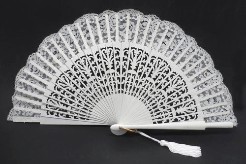 Bridal Fan in White Ref. 491