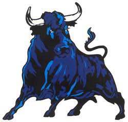 Toro Azul - Adhesivo
