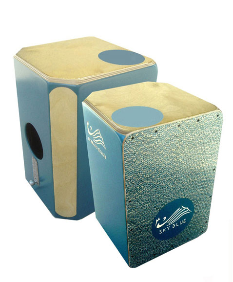 Cajón Flamenco Mario Cortés. Mod. Sky Blue