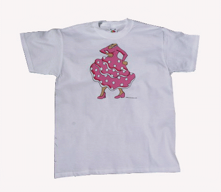 Flamenco t-shirt in fuchsia (child)