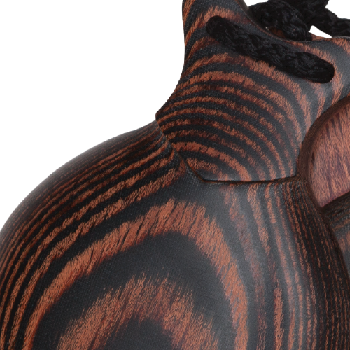 Castañuela de Madera Veteada Marrón con Pico Profesional. Castañuelas del Sur