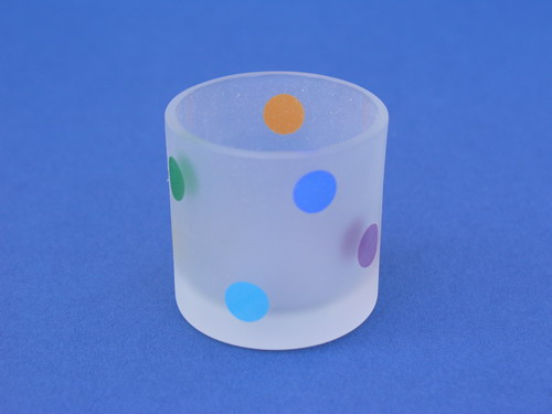 Verres à shot à pois de couleurs. 6 unités