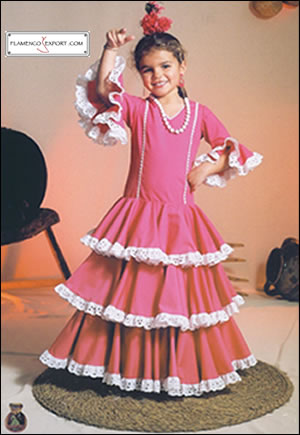 Girl´s Sevillanas Costume mod. Guinda