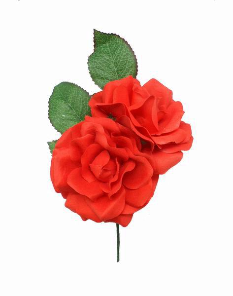 flores flamencas mod. Dos rosas Saly. 16X11cm
