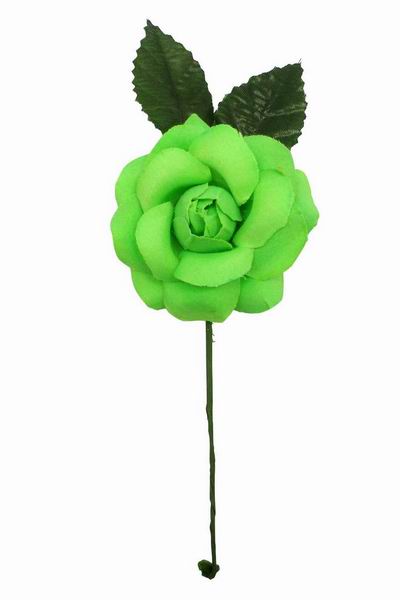 Flor flamenca para niña. 7cm. Pistacho