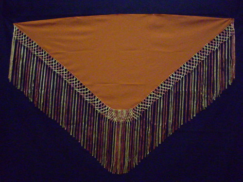 Châles avec franges - Tons orange. Cala