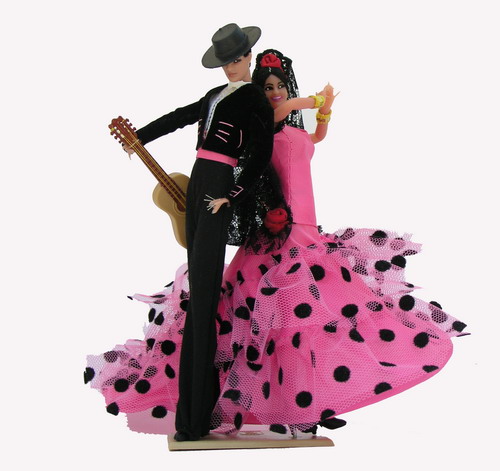 Pareja flamenca 21cm