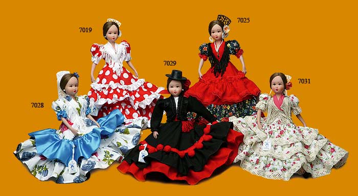 Porcelain Flamencan Doll - minibambinas - 24 cm