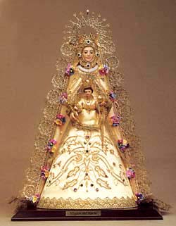 Vierge du Rocio en Porcelaine - 26 cm