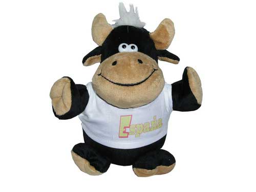 Toro de Peluche Aldo en Negro