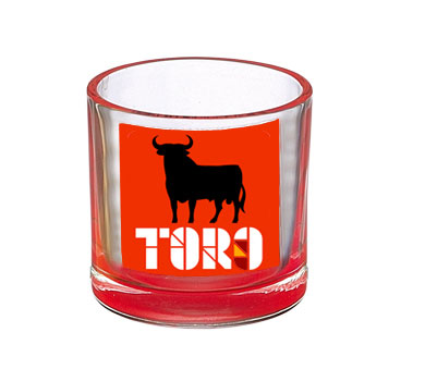 Short Shot glasses red Osborne Bull. Mountain. (Pack 6)