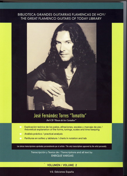 Libros de partituras del CD "Paseo de los castaños " de Tomatito. Vol.  2