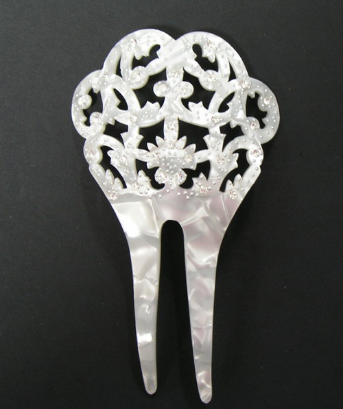Peinetas de Nacar/Concha (simil) con Strass - ref. S920N