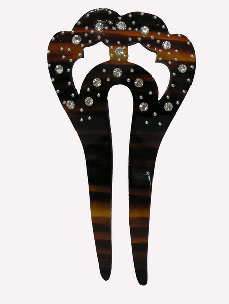 Peinetas de Nacar/Concha (simil) Con Strass  - ref. S924