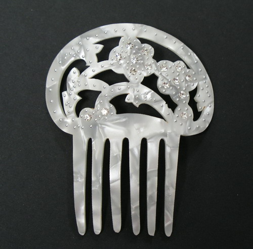 Peinetas de Nacar/Concha (simil) con Strass - ref. S969N