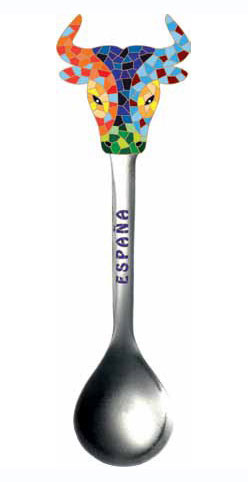 Mosaic Bull Head Spoon