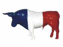 Taureau drapeau français