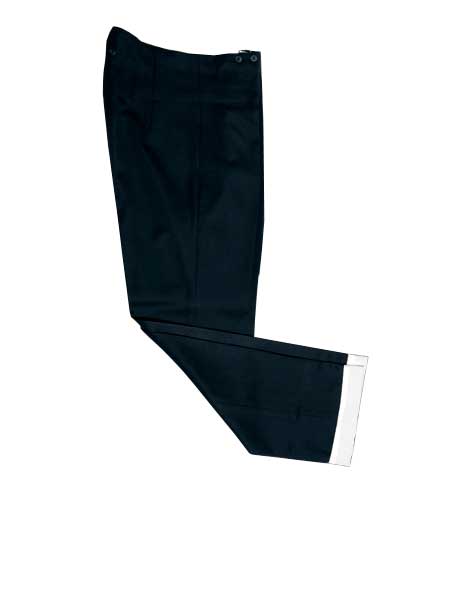 Pantalón Campero Negro con Vuelta Blanca para Niño