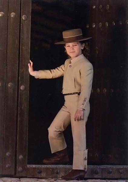 Traje Campero Canutillo Elastico Beige para Niño