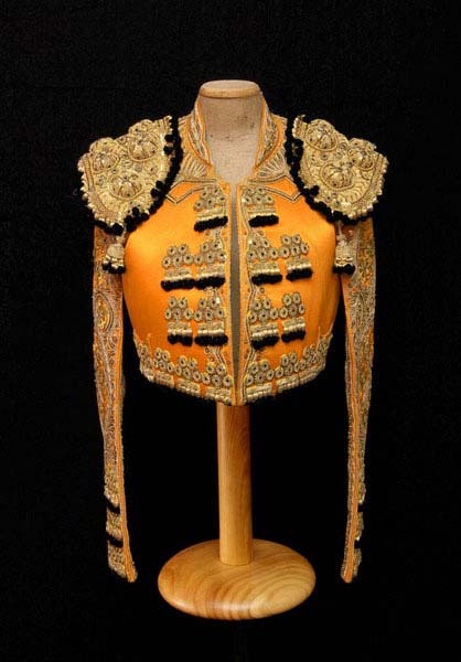 Traje de Torero auténtico 2ª Mano. Naranja y Oro