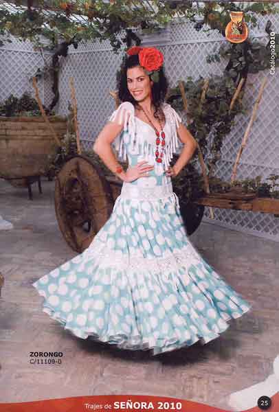 Trajes de Flamenca. Modelo Zorongo 2010