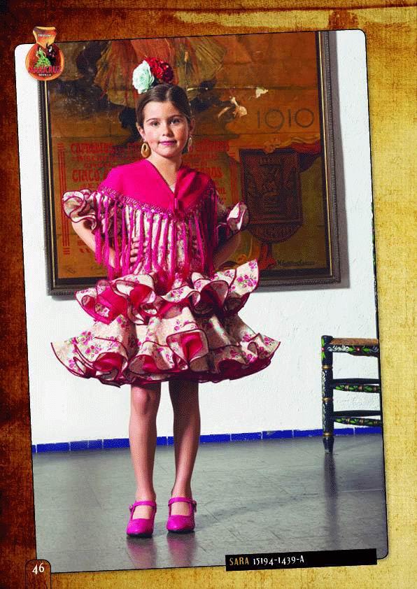 Trajes de Flamenca Niña. Mod. Sara