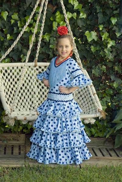 Traje de Flamenca Niña. Mod. Encanto