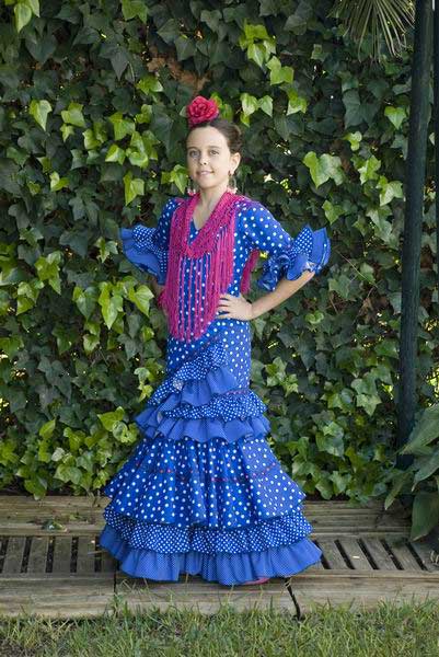 Traje de Flamenca Nina Mod. Rio Flamenco Spain