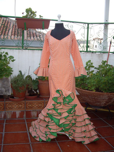 Outlet.Traje de Flamenca Romeria N/V46